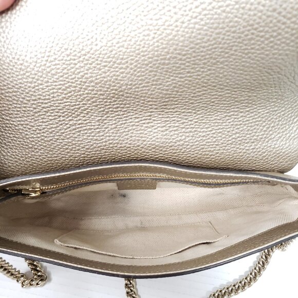 GUCCI Soho Leather Shoulder Bag 468-092625 - Picture 12 of 16